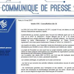 STX : consultation du CE