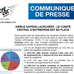 Airbus Safran Launchers : le comité central d'entreprise est en place